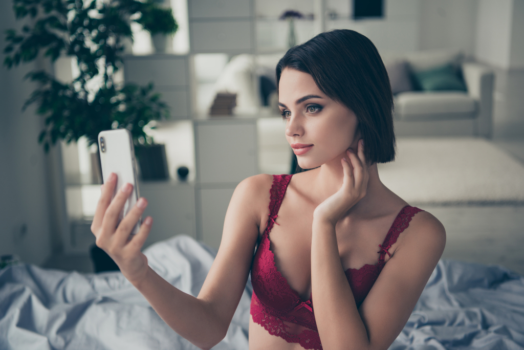 Woman Posing With Camera